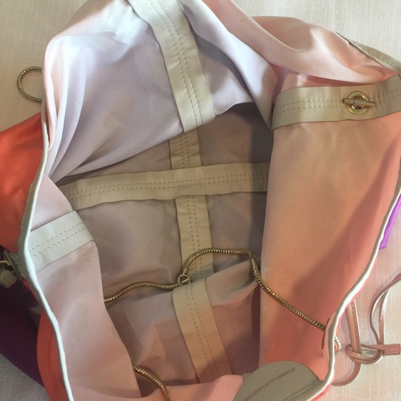 Diane Von Furstenberg Satin Color block Purse - Picture 13 of 14